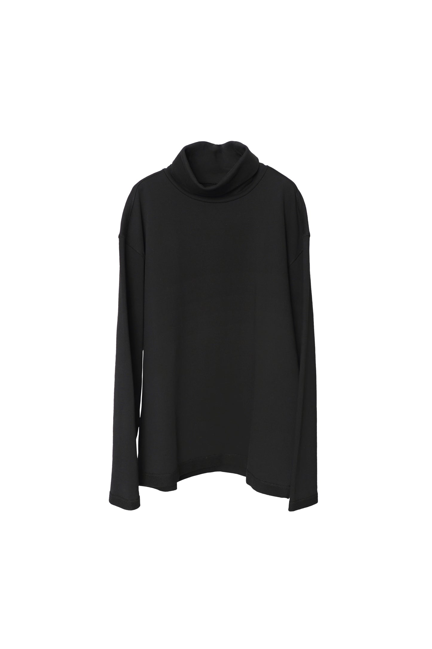 Black Kayan Oversize Turtleneck Sweat Shirt