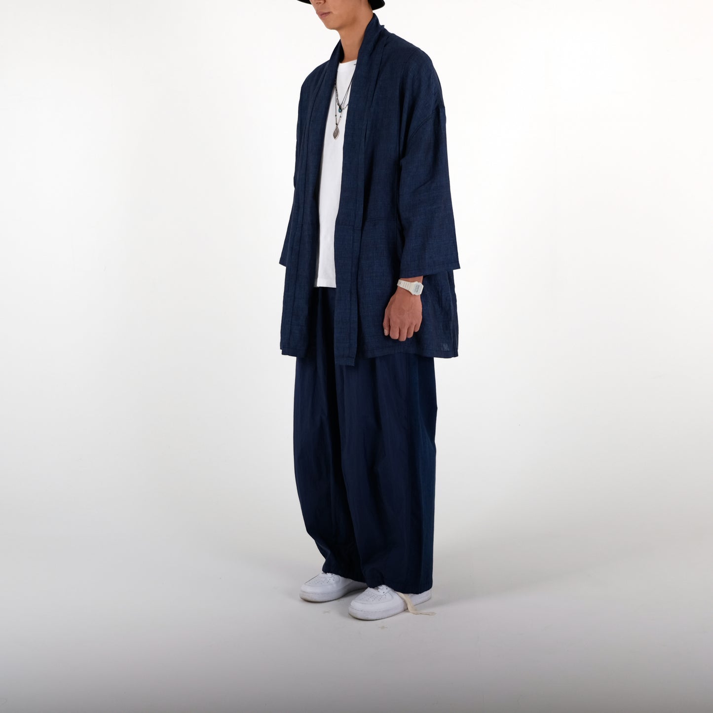 Navy Hippie Noragi Cape