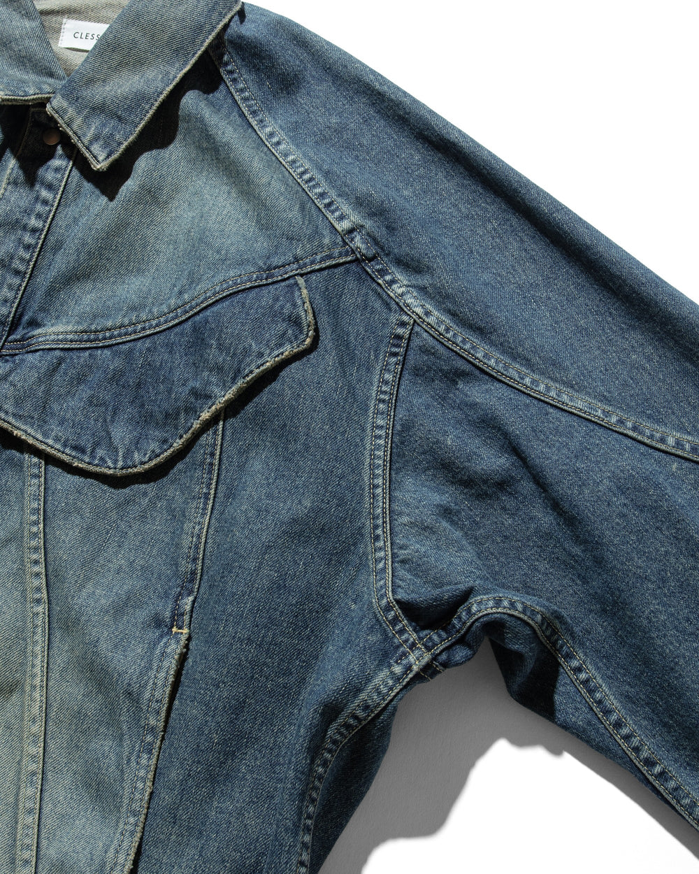 CLESSTE / Vintage Dyed Selvedge Denim Future Trucker Jacket