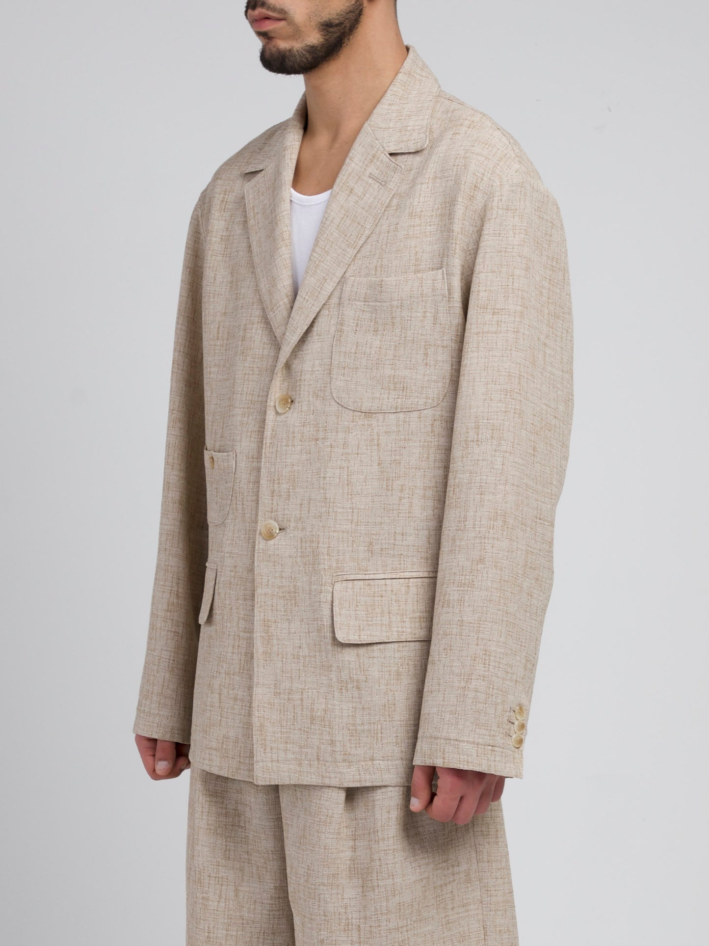 Mocha Brown Raqi Casual Jacket