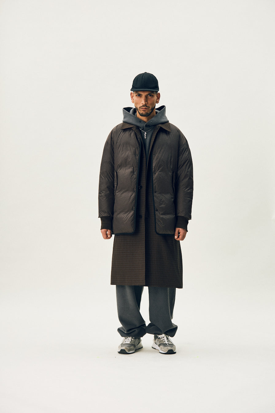Chocolate Check Merely Premium Dual Mode Coat