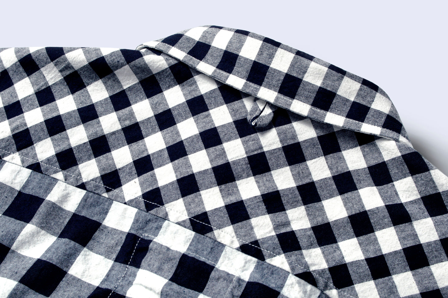 Bluer Check Mix Shirts Navy