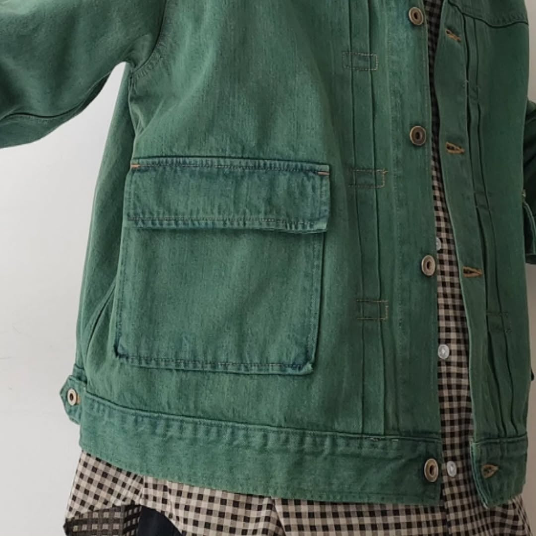 DISCOVERED / Color Dye Denim Blouson