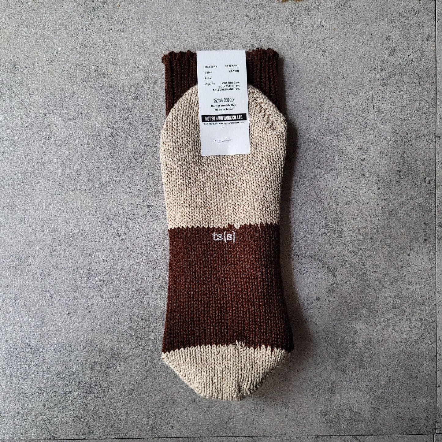 Unpaired Cotton Rib Sock