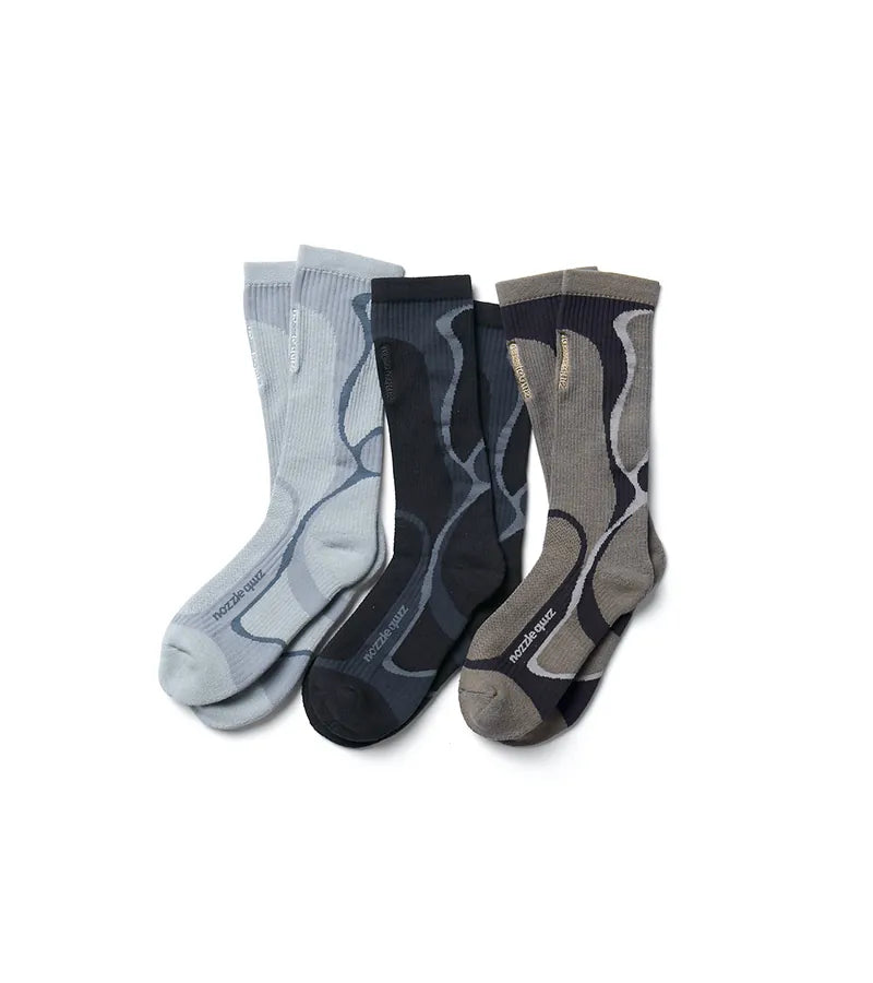 NOZZLEQUIZ / Xeric Shadow - Desert overcalf socks