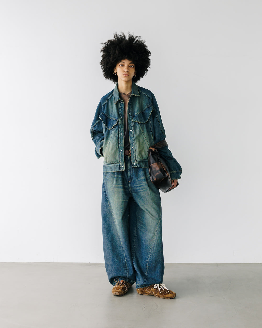 CLESSTE / Vintage Dyed Selvedge Denim Future Trucker Jacket