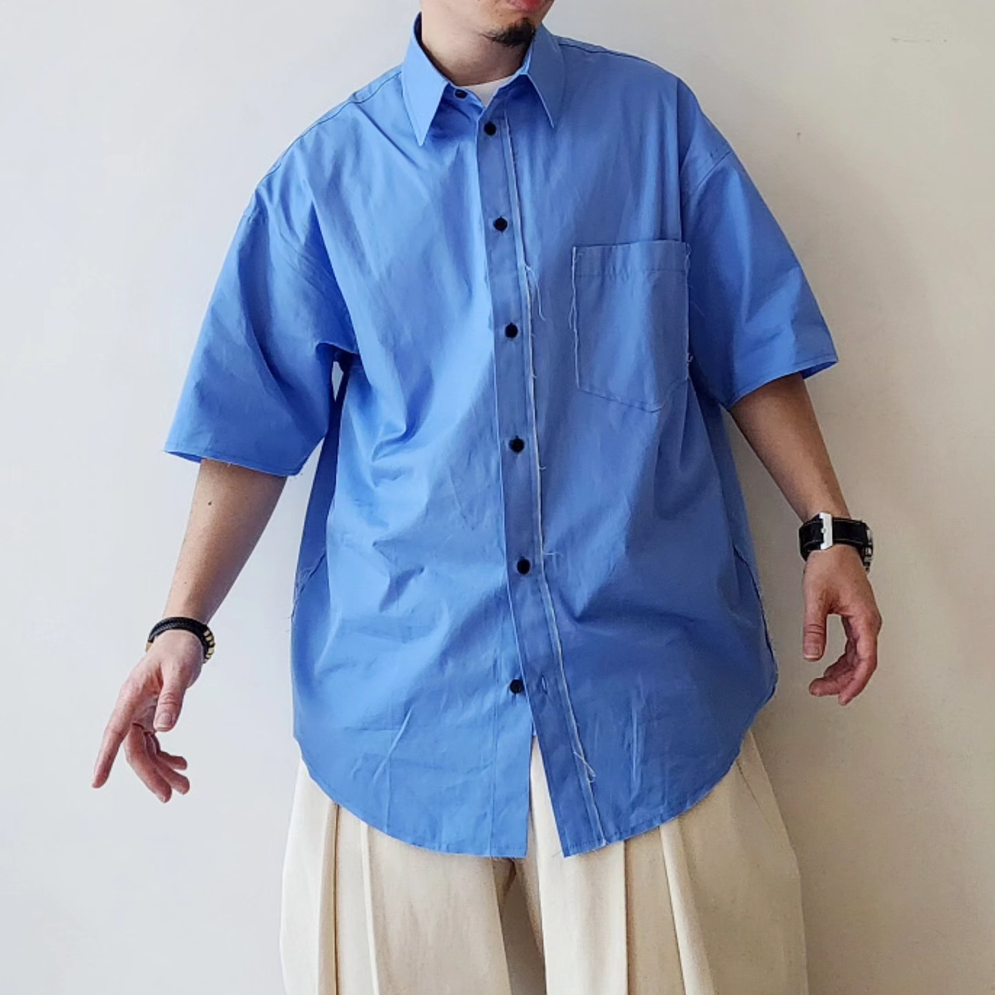CODA / Blue Thomas Mason Poplin Deviation Shirt