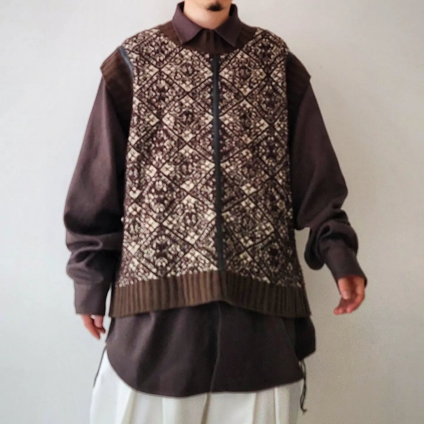 5G Fair Isle Knit Vest