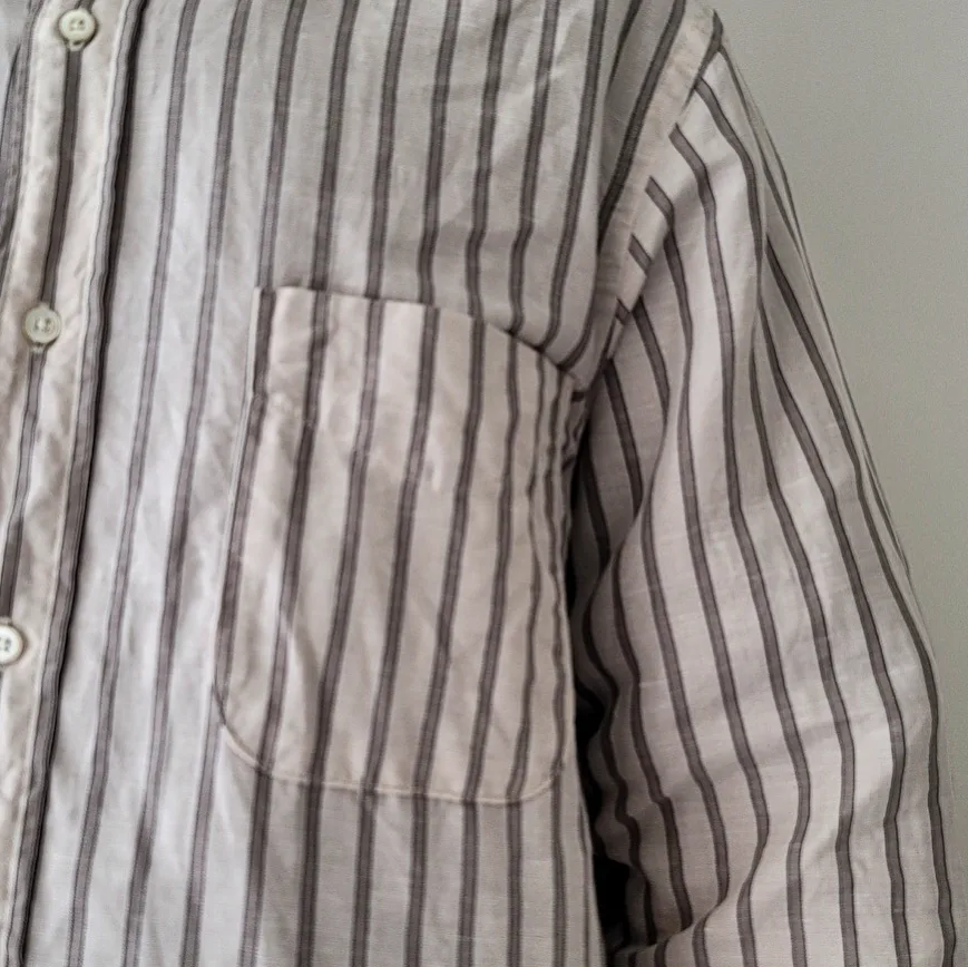 Banded Collar Shirts -Cotton/Linen