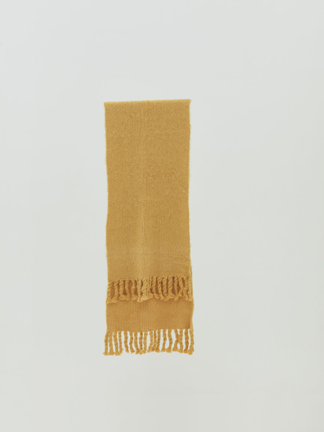 Alpaca Wool Big Stole (Mustard)