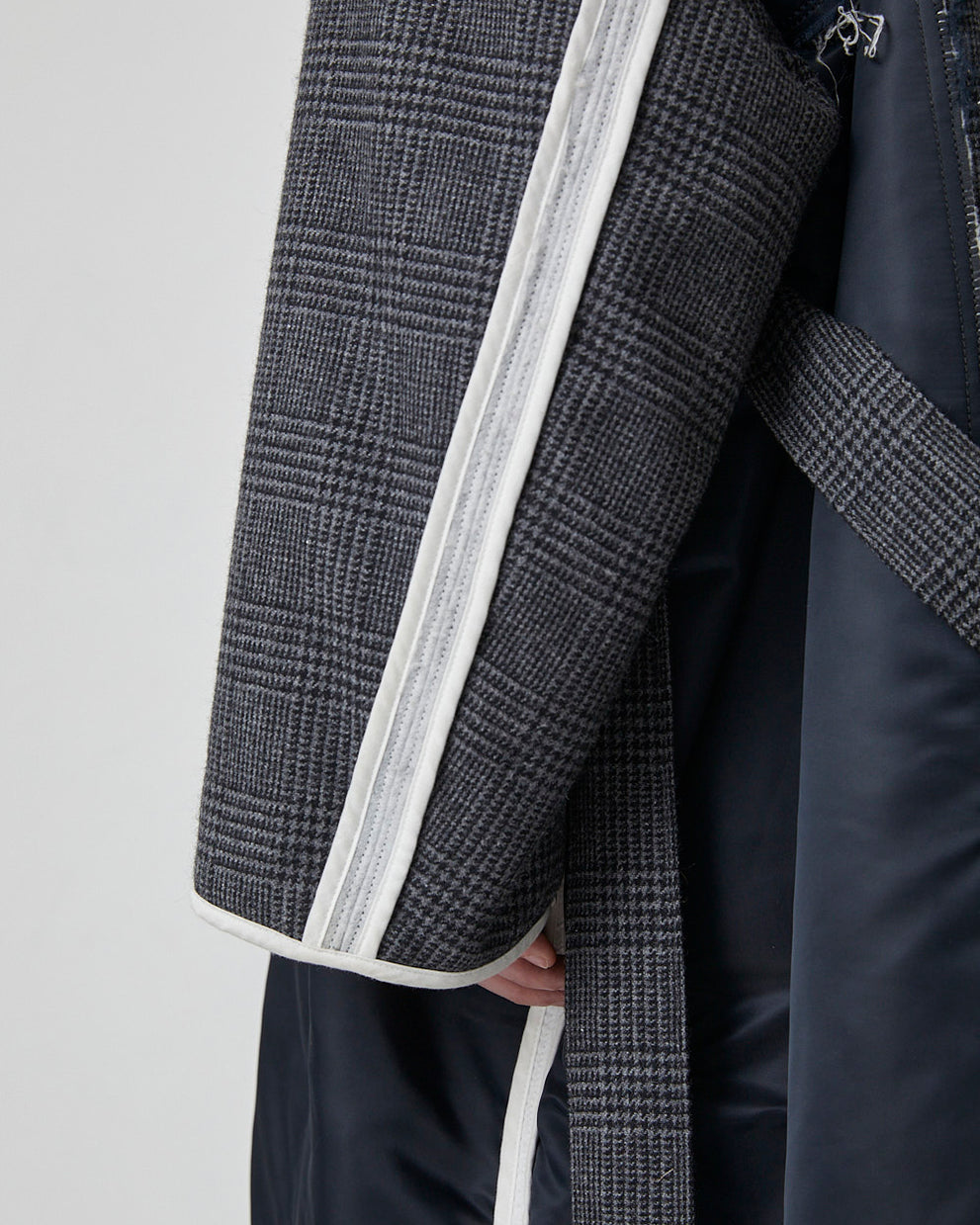 DISCOVERED / Inside Out Check Nylon Coat