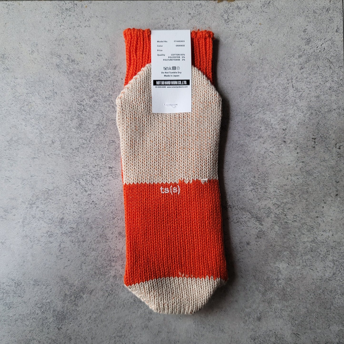 Unpaired Cotton Rib Sock