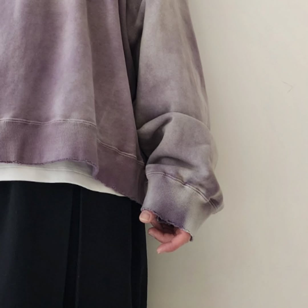 ANCELLM / Unevenness Sweat Shirt