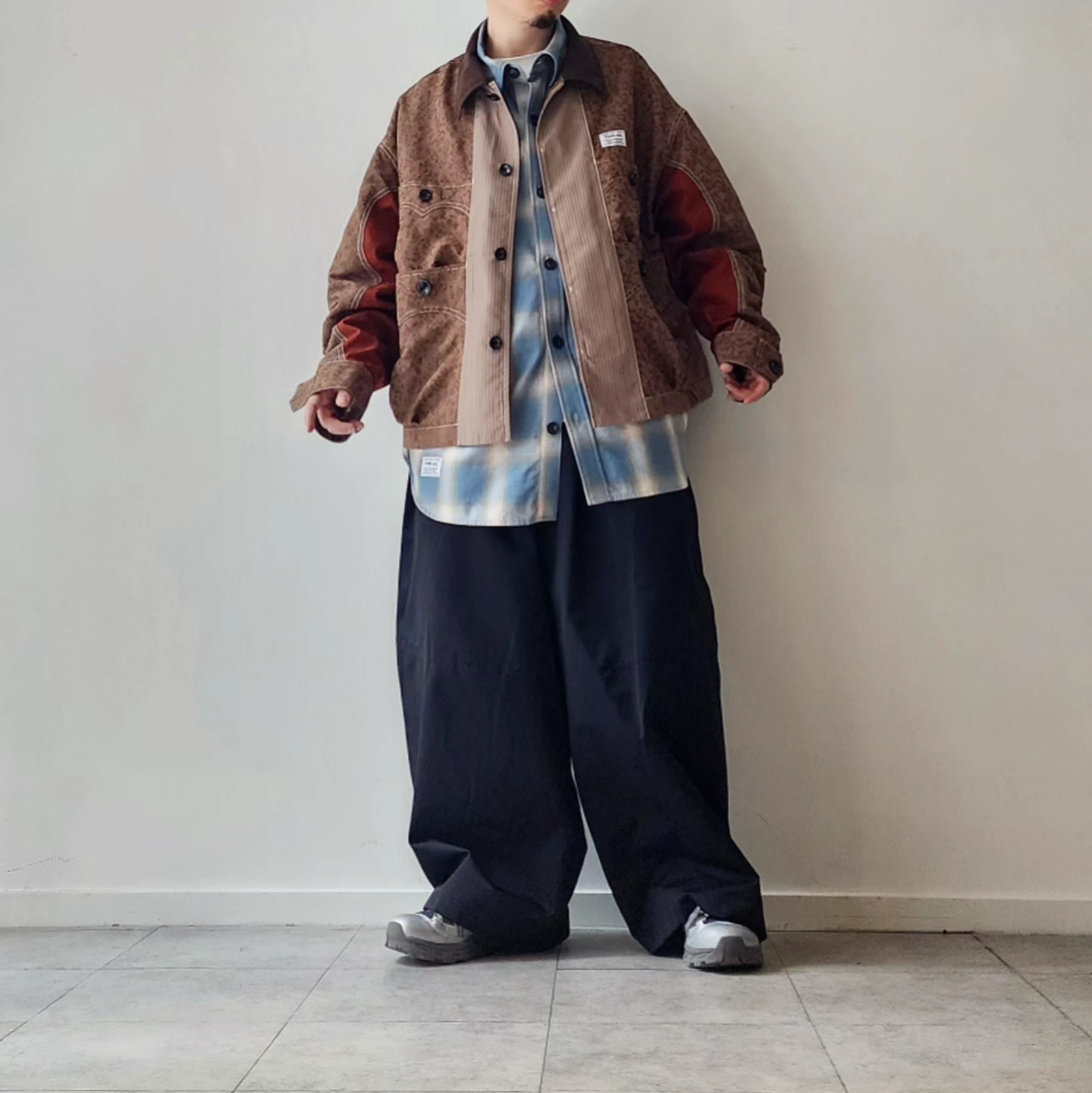 ELEPHANT TRIBAL FABRICS / Front Panel Cuba Shirt Blouson