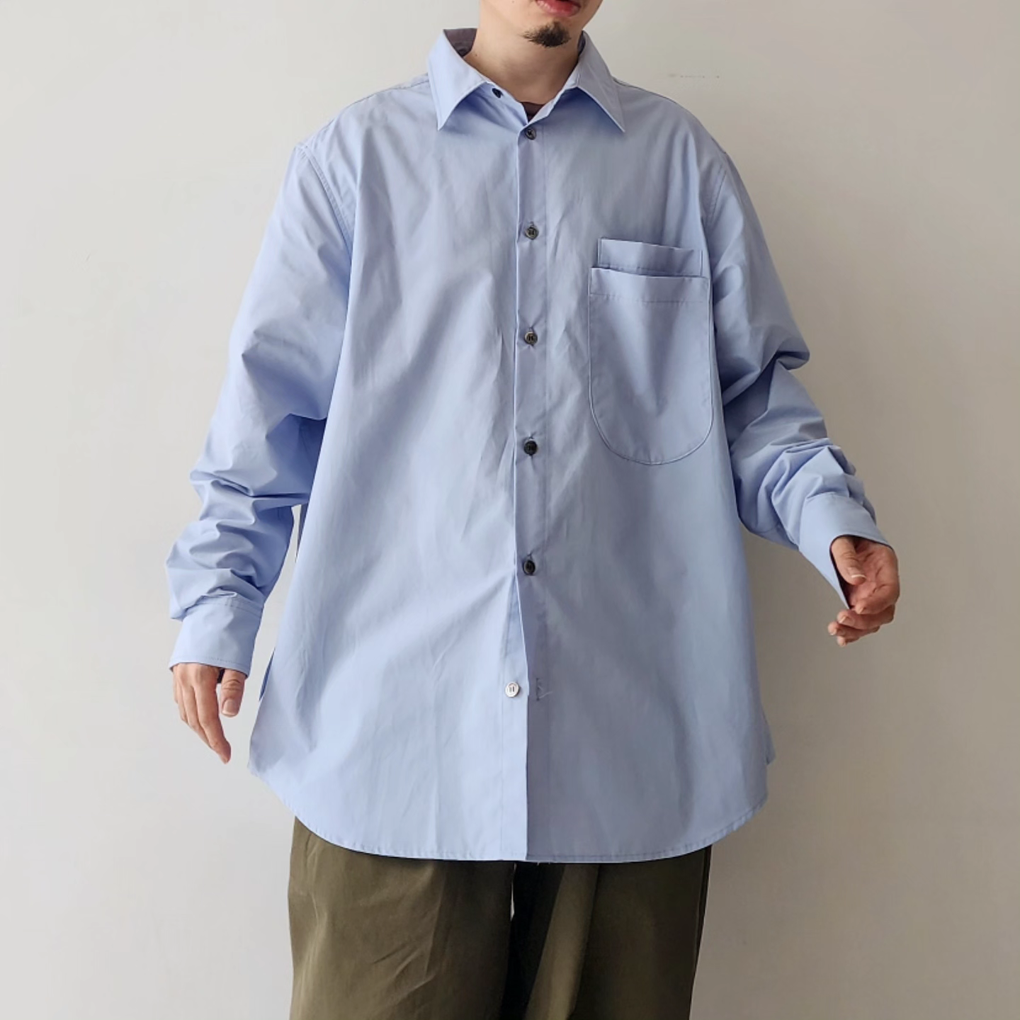 TREE AND BRANCH / Oversized Side Slit Shirket