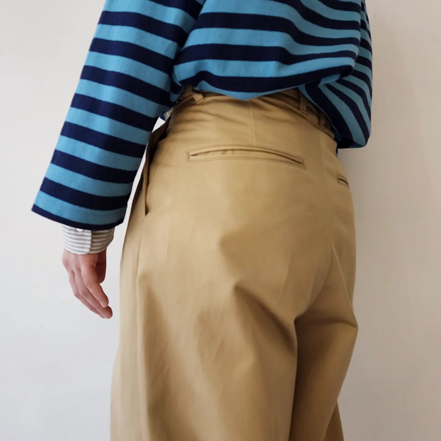 Epiping Tuck Wide Trouser