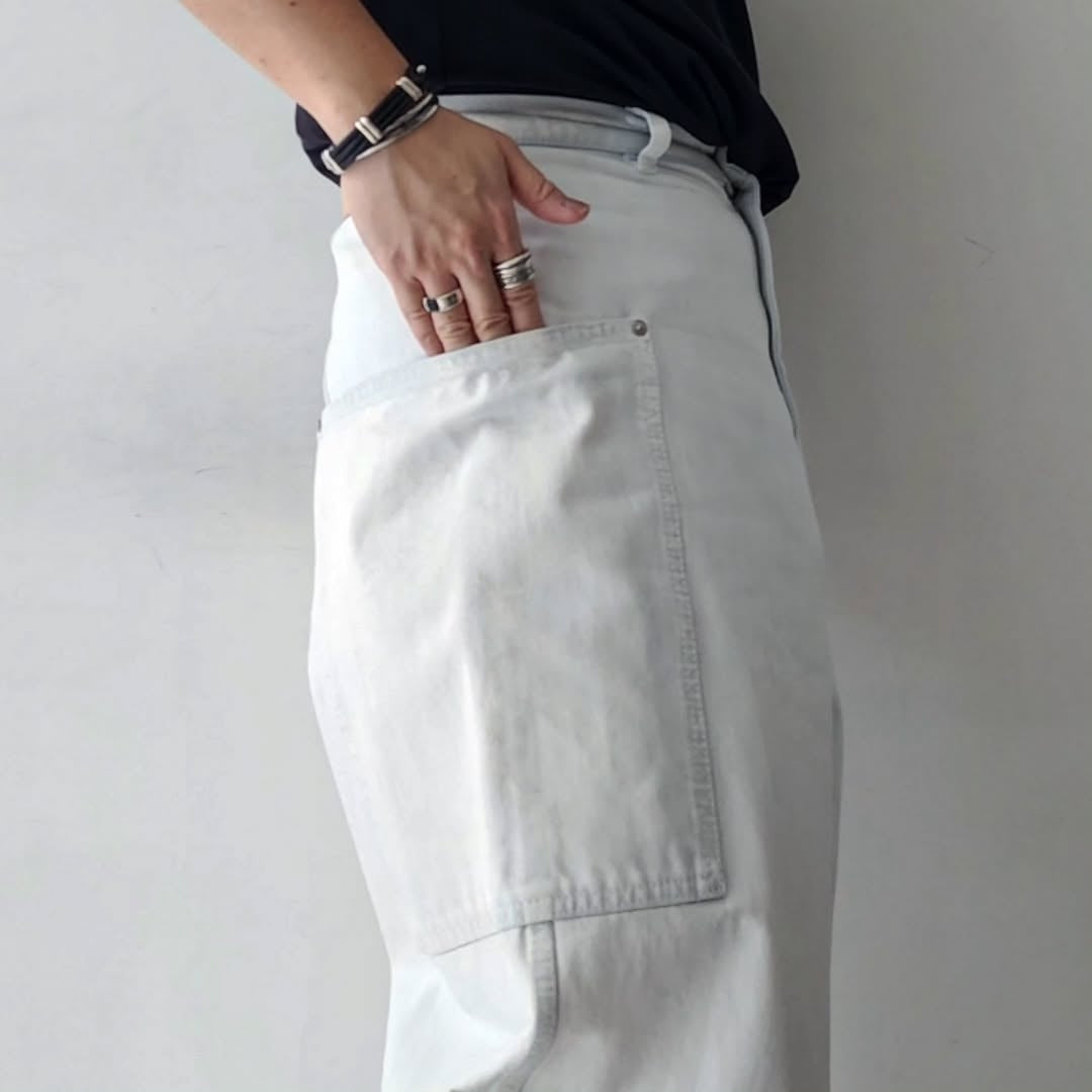 NOMAT / Side Pocket Pants (Paint x Extreme Bleach)