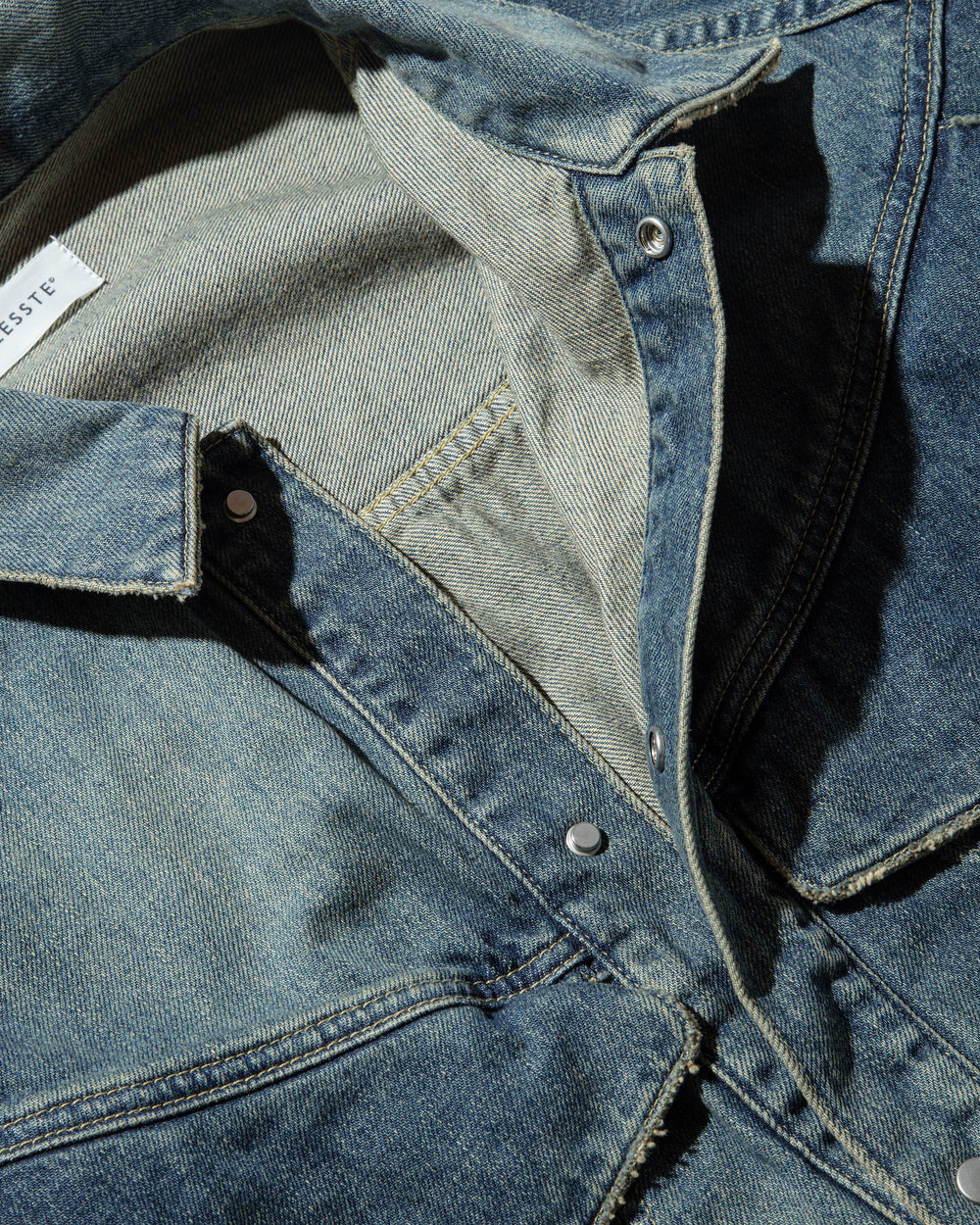 CLESSTE / Vintage Dyed Selvedge Denim Future Trucker Jacket