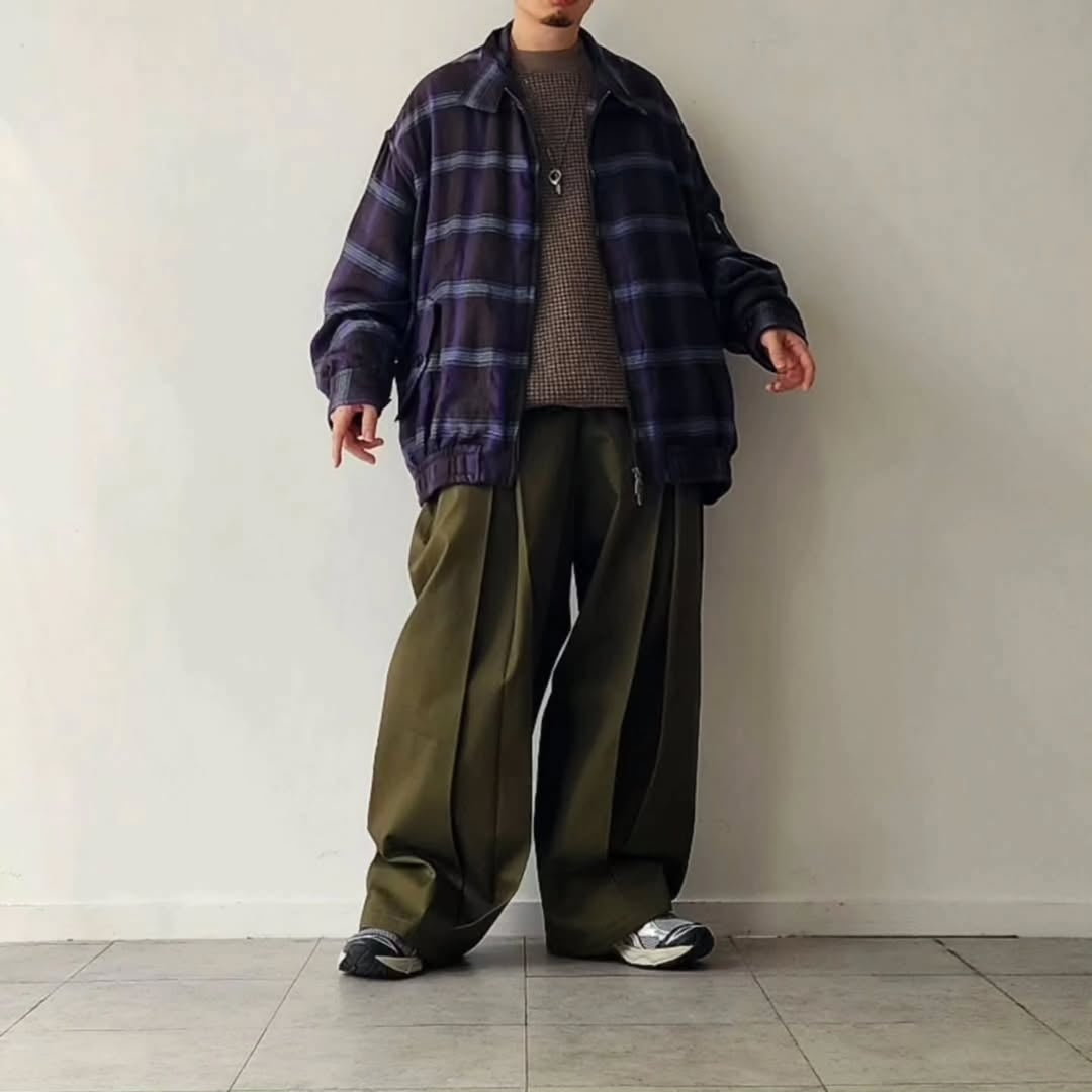 THE JEAN PIERRE / Glitter Plaid Harrington Jacket