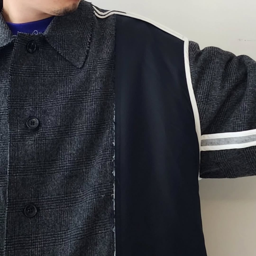 DISCOVERED / Inside Out Check Nylon Coat