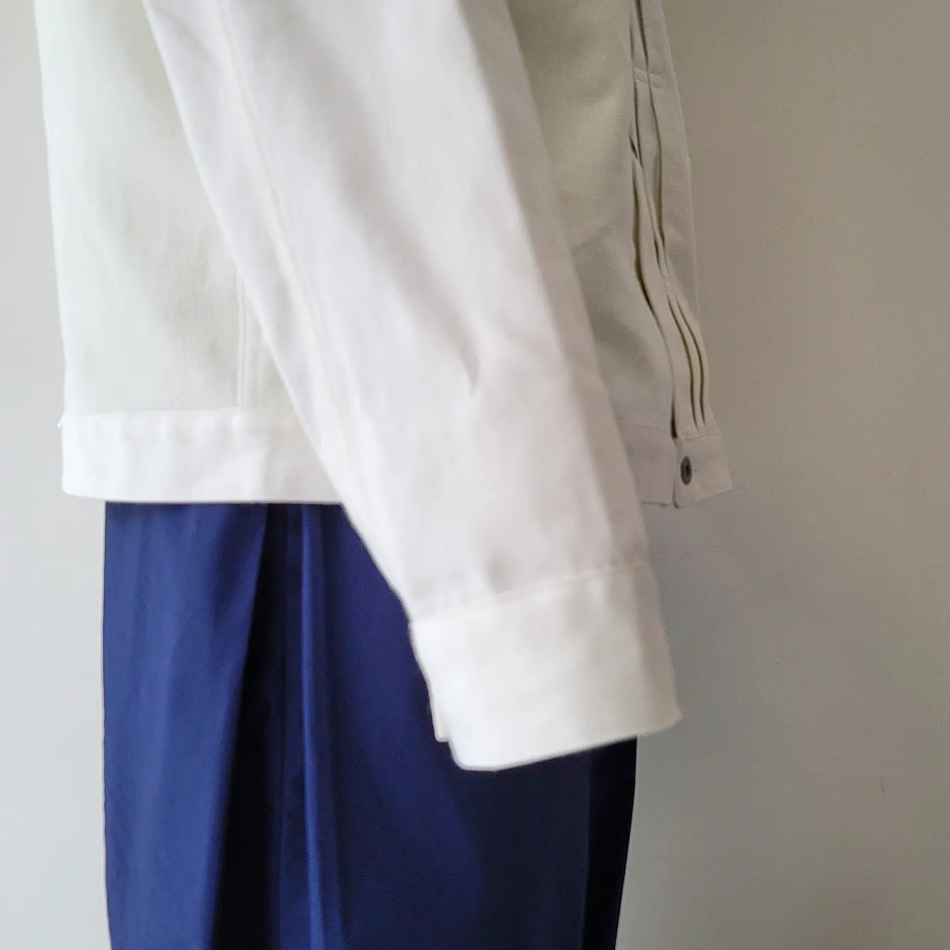 Hyper Big WWII "1st" White Shuttle Denim Jacket