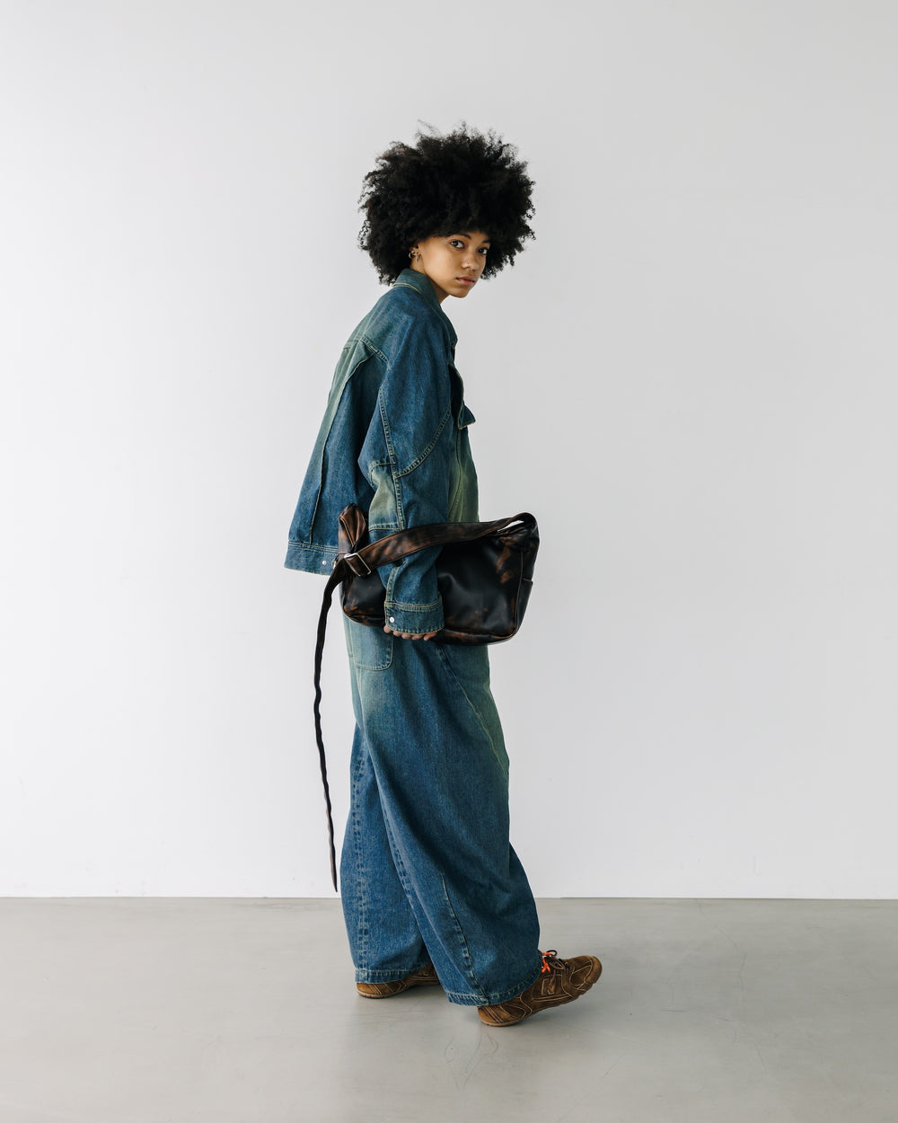 CLESSTE / Vintage Dyed Selvedge Denim Future Trucker Jacket