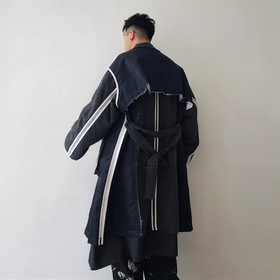 DISCOVERED / Inside Out Check Nylon Coat