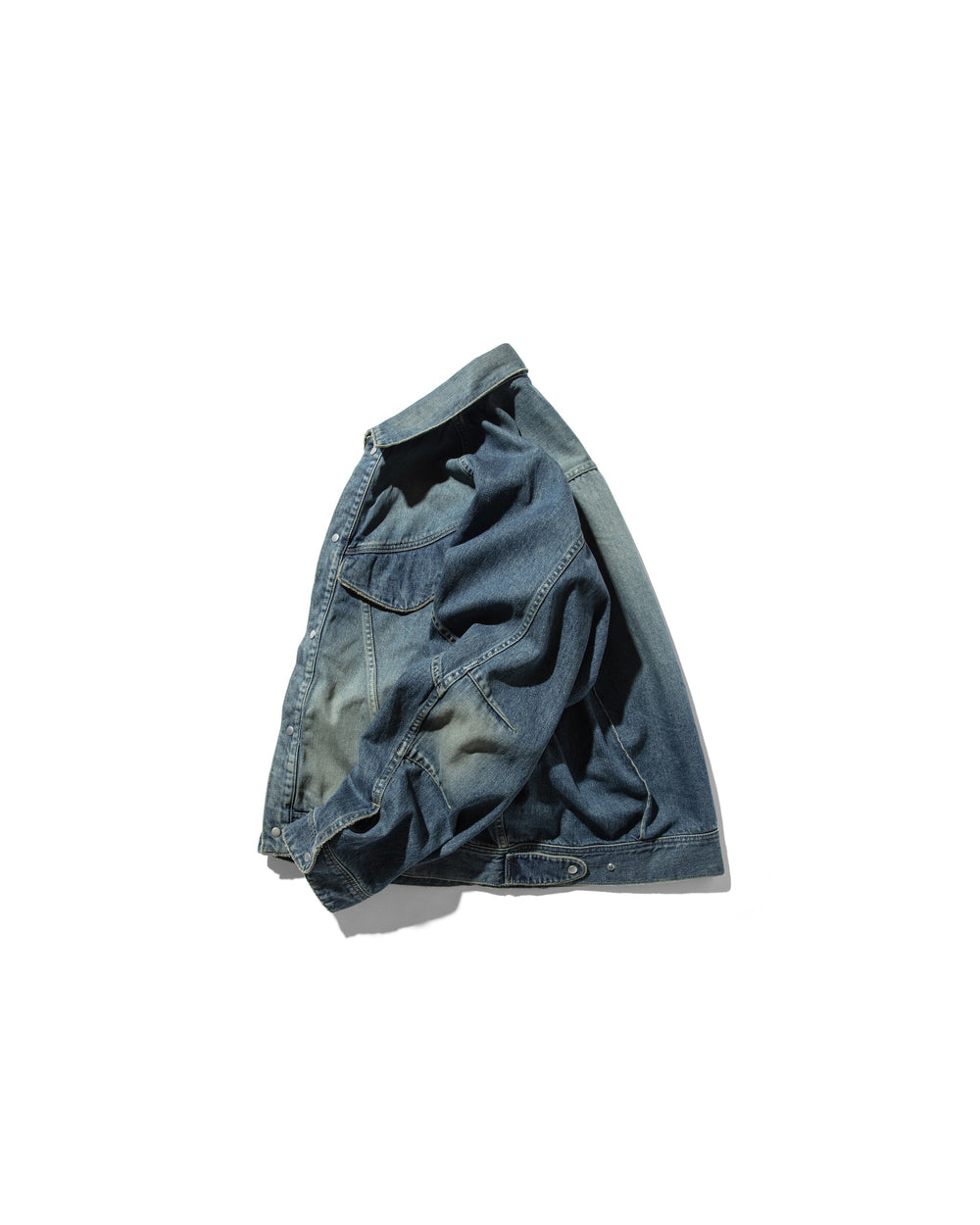 CLESSTE / Vintage Dyed Selvedge Denim Future Trucker Jacket