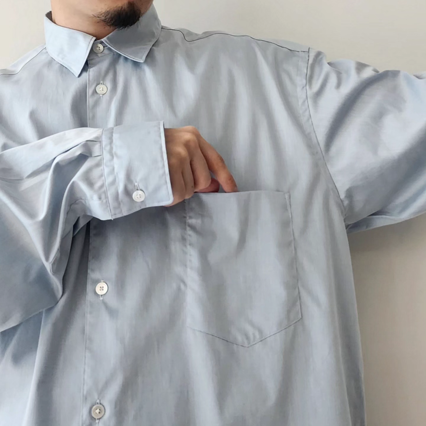 INTERIM / Hyper Big 200/2 Supima Twill Regular Collar Shirt