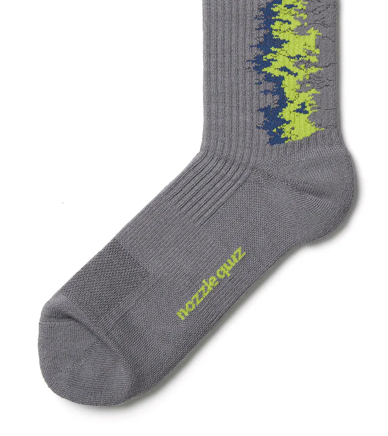NOZZLEQUIZ / Gradient fntsy - LANDING Midcalf socks