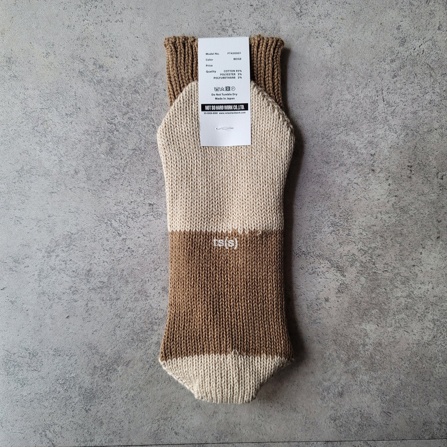 Unpaired Cotton Rib Sock