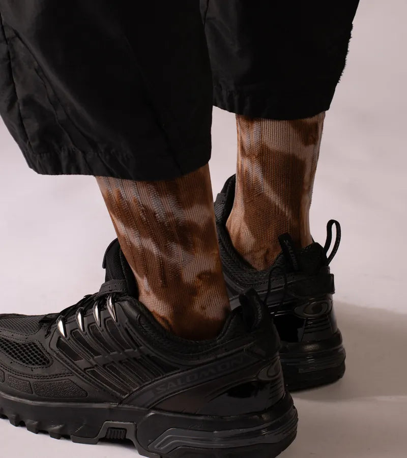 NOZZLEQUIZ / Spot Sulfur - Spot dye Crew Tech Socks
