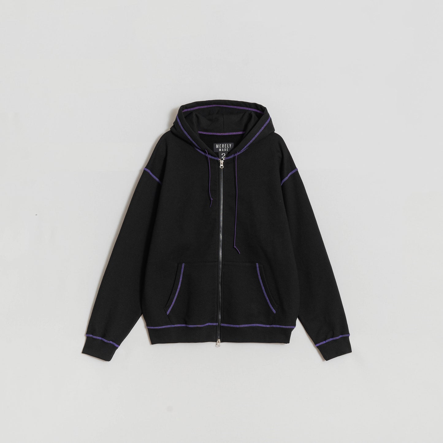 MERELY MADE / Black Merely Snug Zip-Up Hoodie