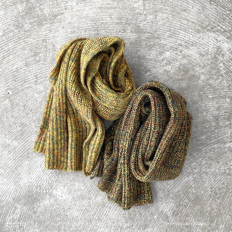 TS(S) / Hand Dyed Yarn Mix Color Knit / Knit Muffler