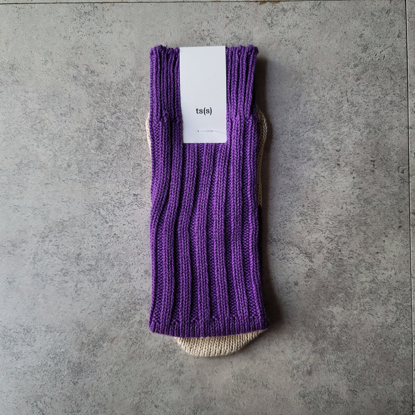 Unpaired Cotton Rib Sock