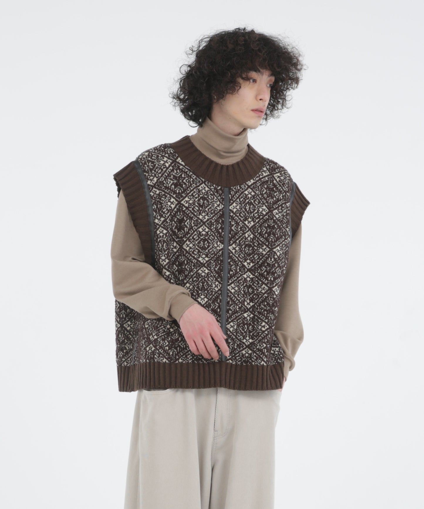 5G Fair Isle Knit Vest