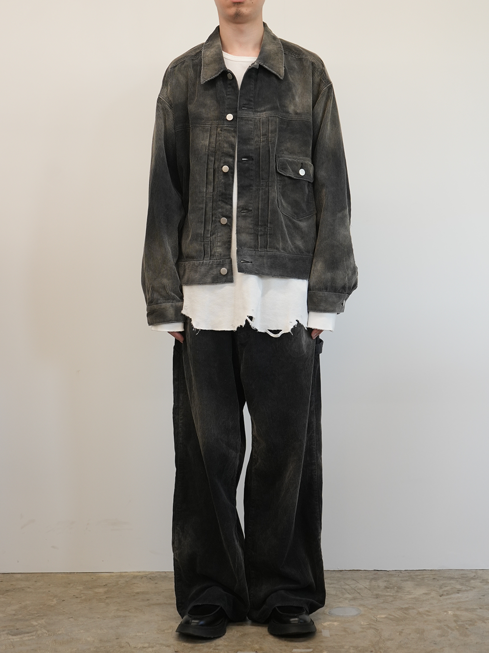 ANCELLM / Corded Velveteen Painter Pants