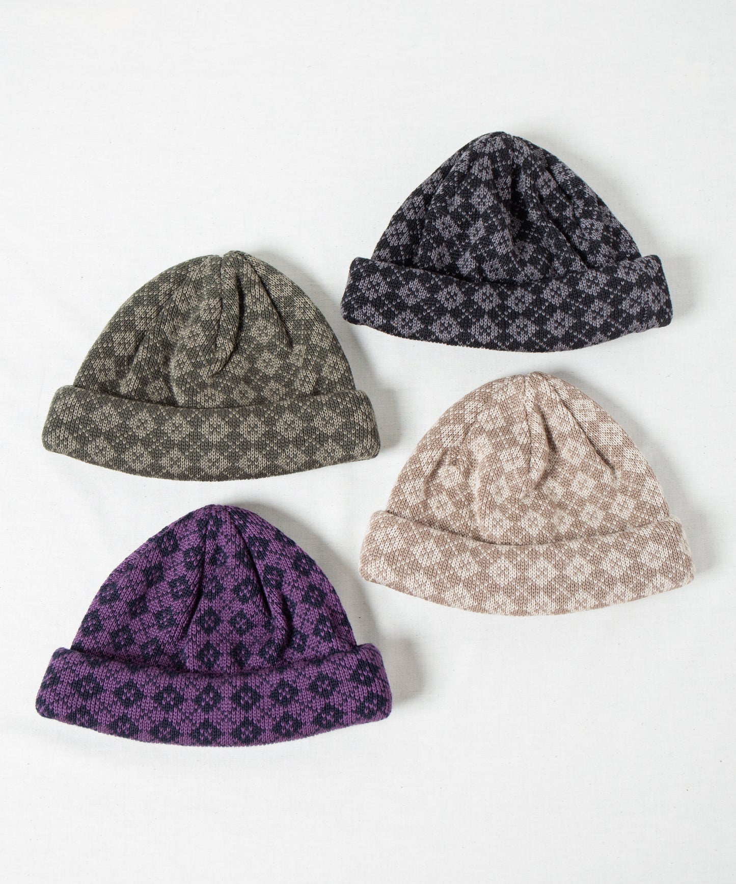 Argyle Rool Knit Cap