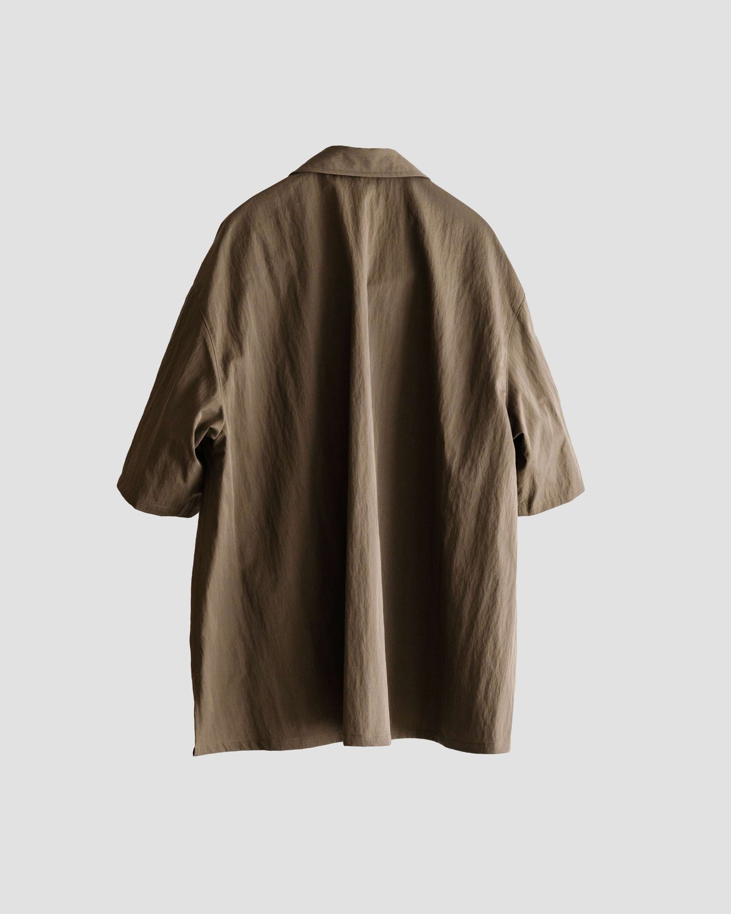 Multi Pocket Half Sleeve Shirts (Dark Beige)