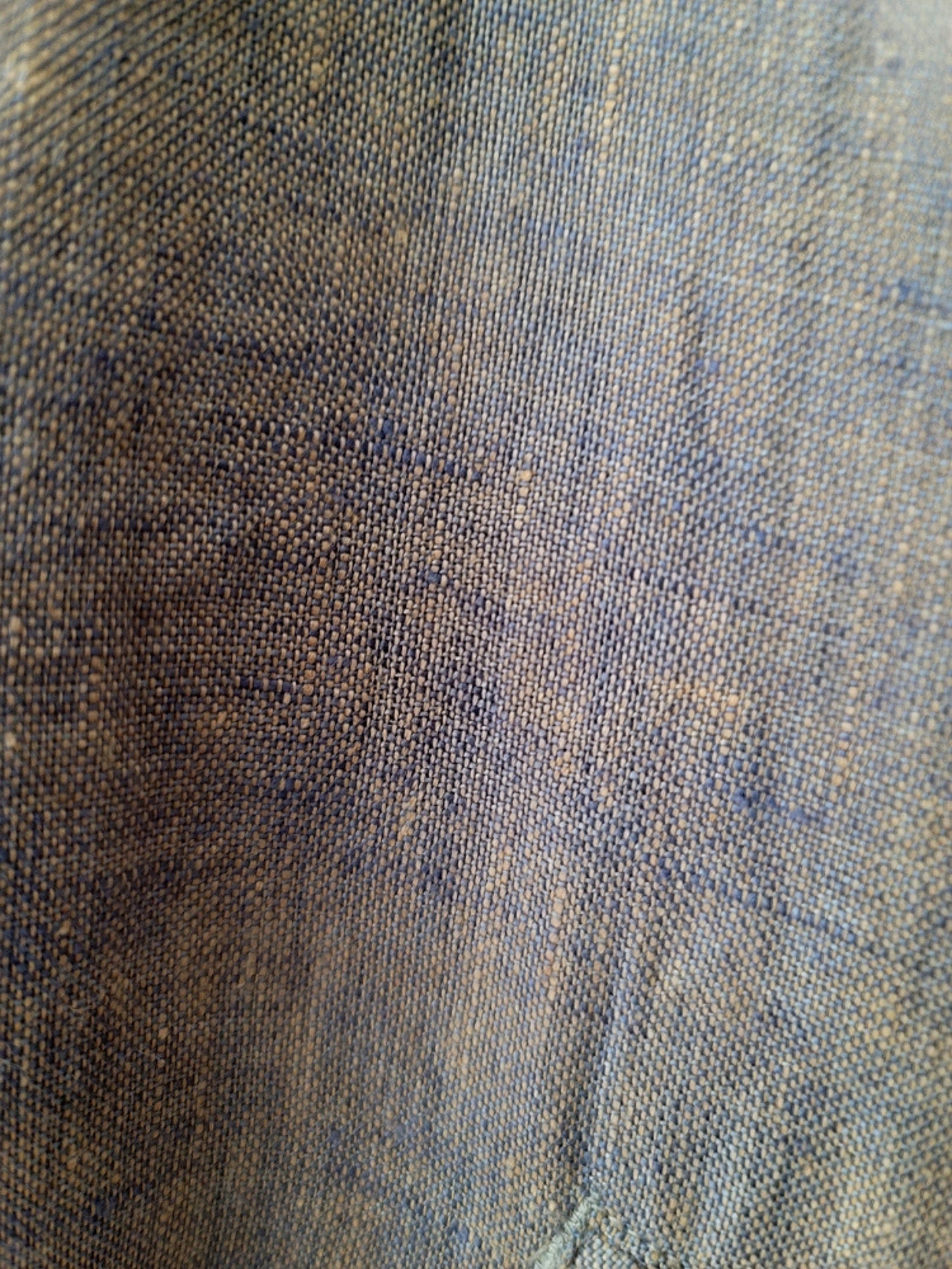 Linen Earthy Color Cheverly Cloth Back Slit Collar less Easy Jacket