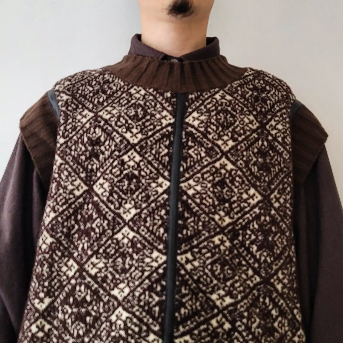 5G Fair Isle Knit Vest