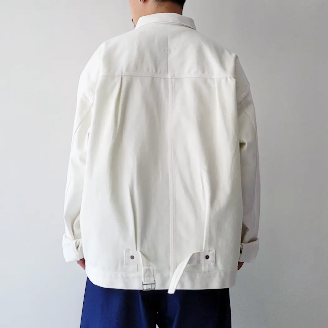 Hyper Big WWII "1st" White Shuttle Denim Jacket