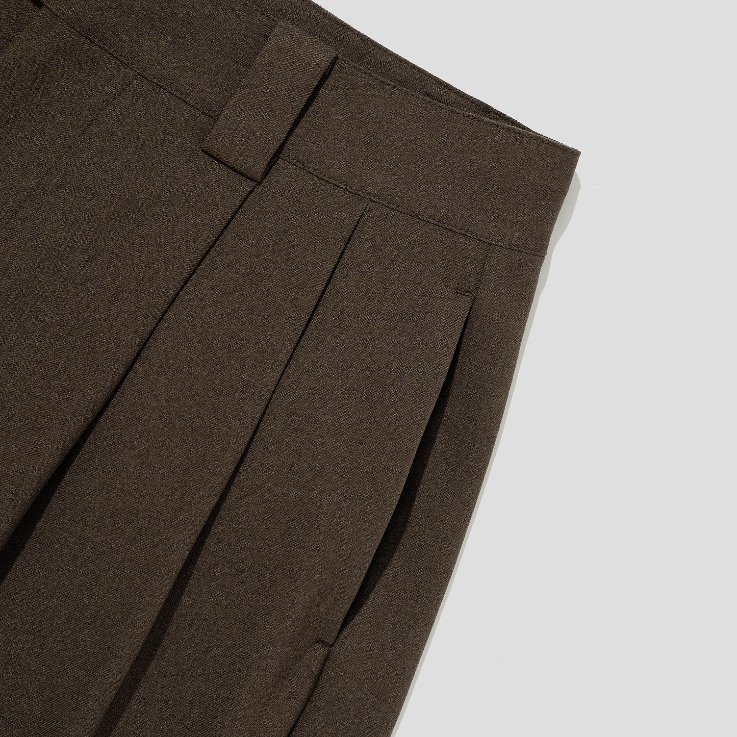 MERELY MADE / Melange Brown Merely Premium Safari Wide Shorts