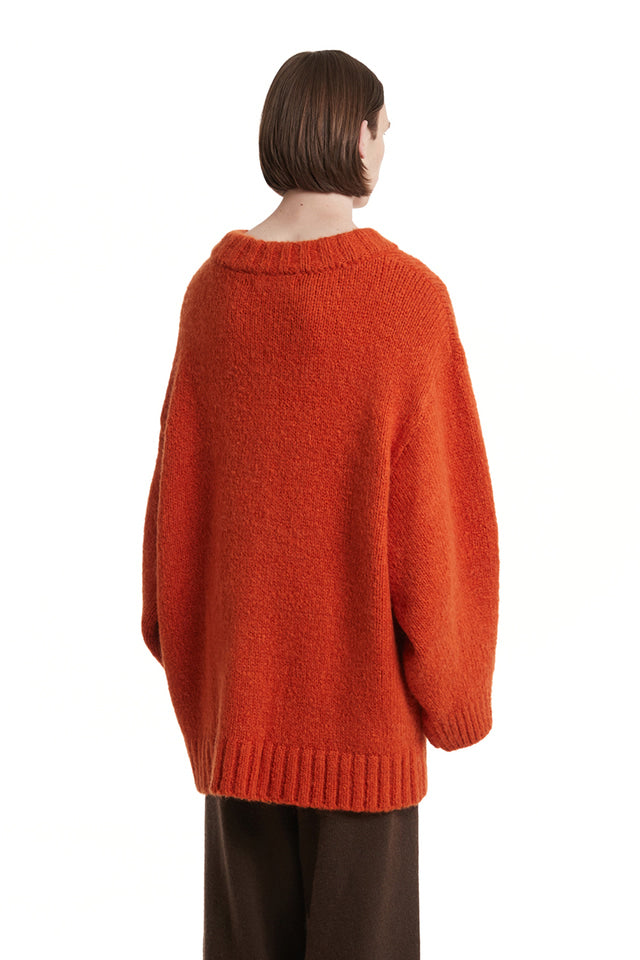 Ballooned Sleeves Cardigan Jacket