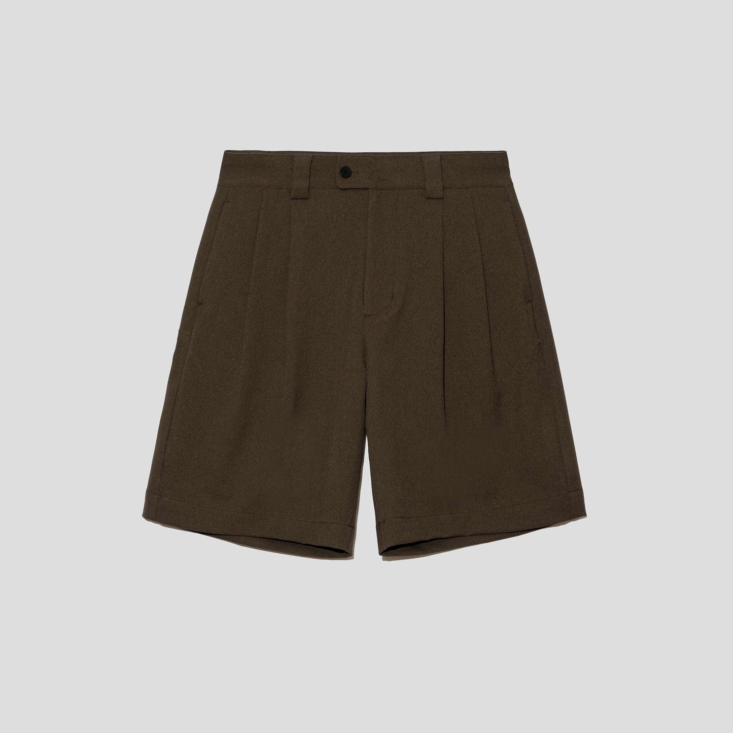 MERELY MADE / Melange Brown Merely Premium Safari Wide Shorts