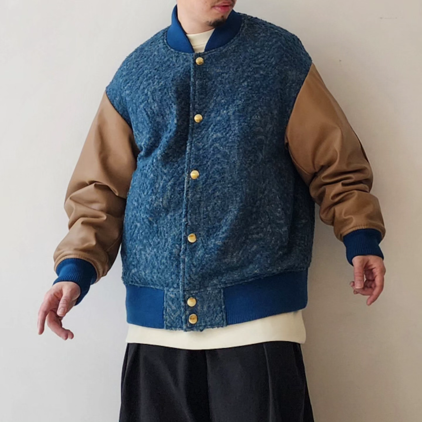 TAUPE / Tweed Jq Stadium Jacket