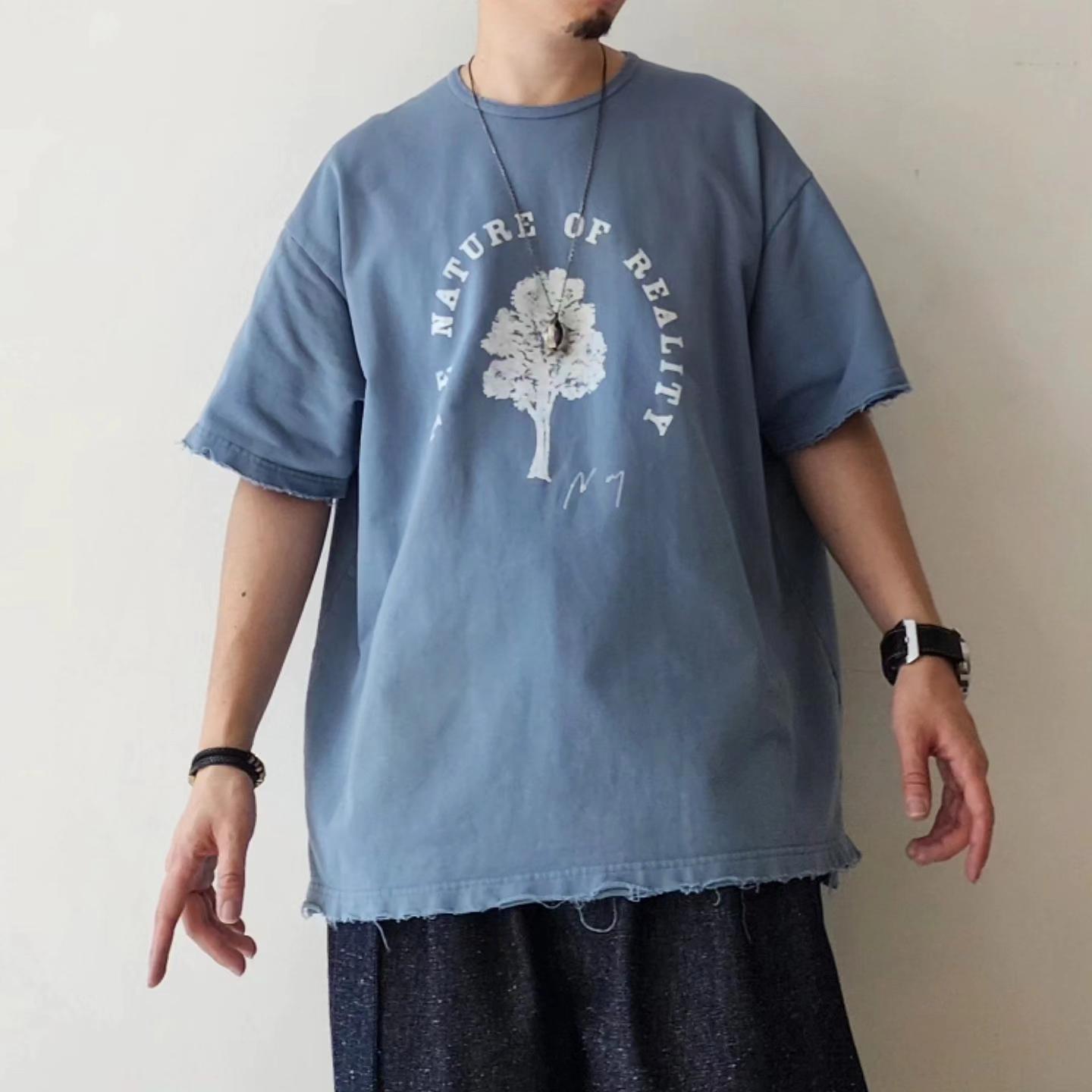 ANCELLM / Damage Aging T-Shirt