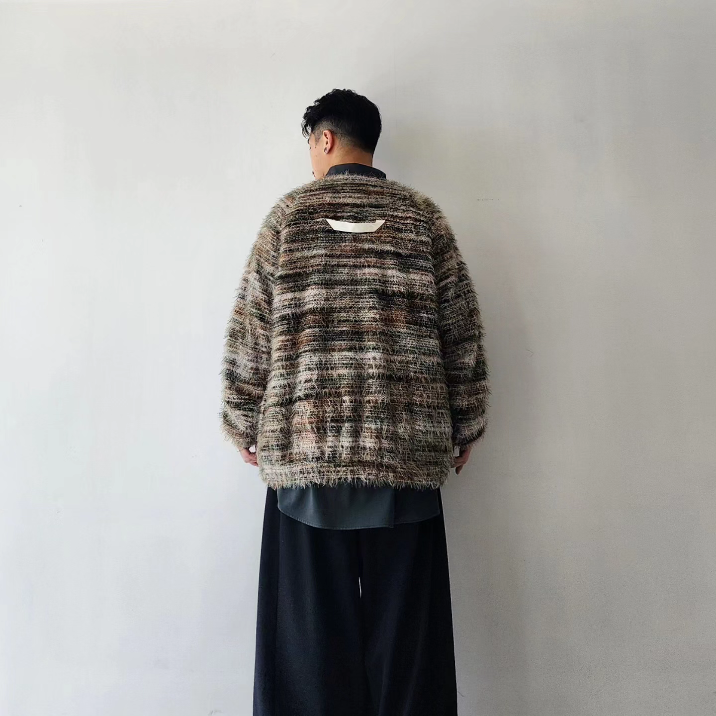 MERELY MADE / Merely Multi Stripe Rainbow Mohire Cardigan