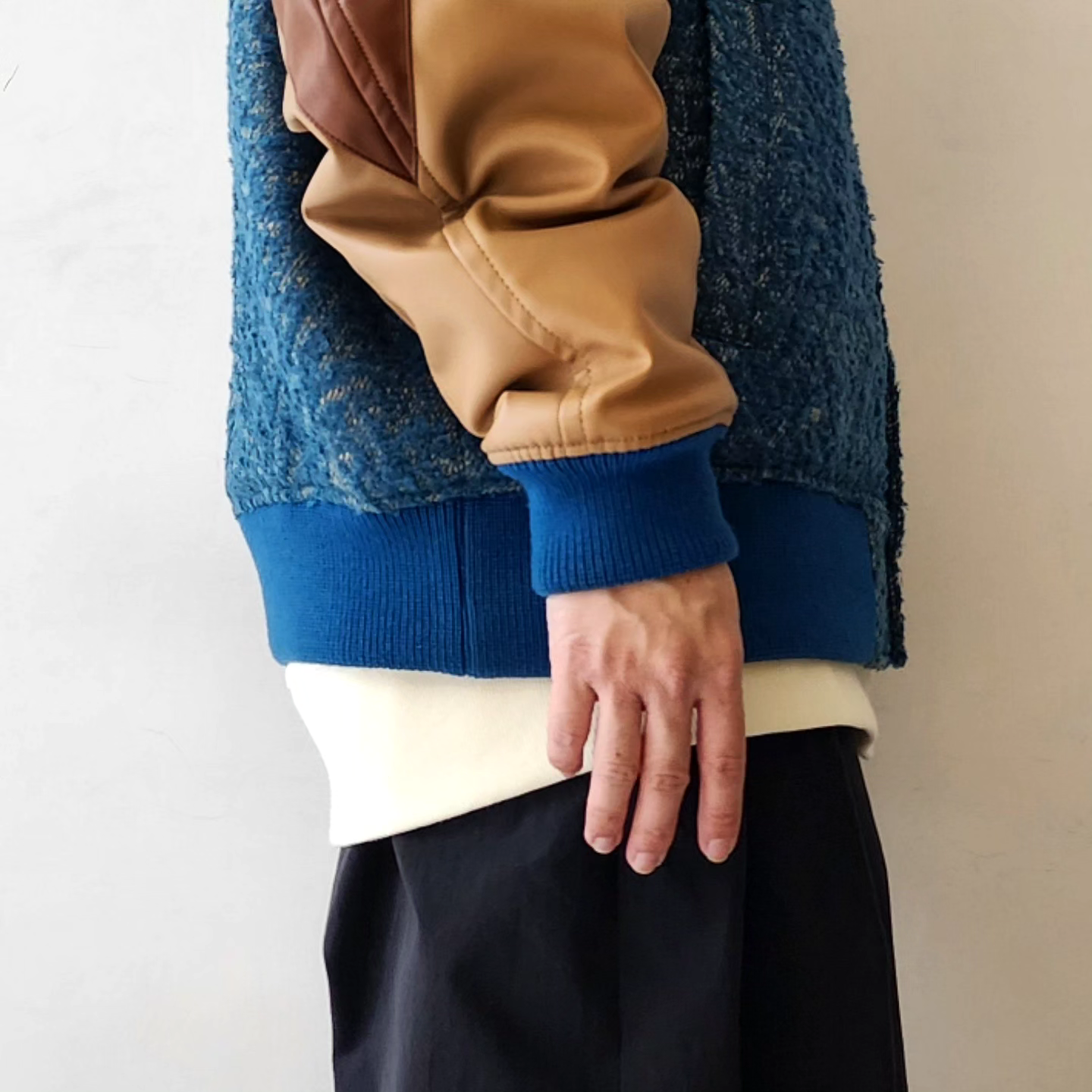 TAUPE / Tweed Jq Stadium Jacket