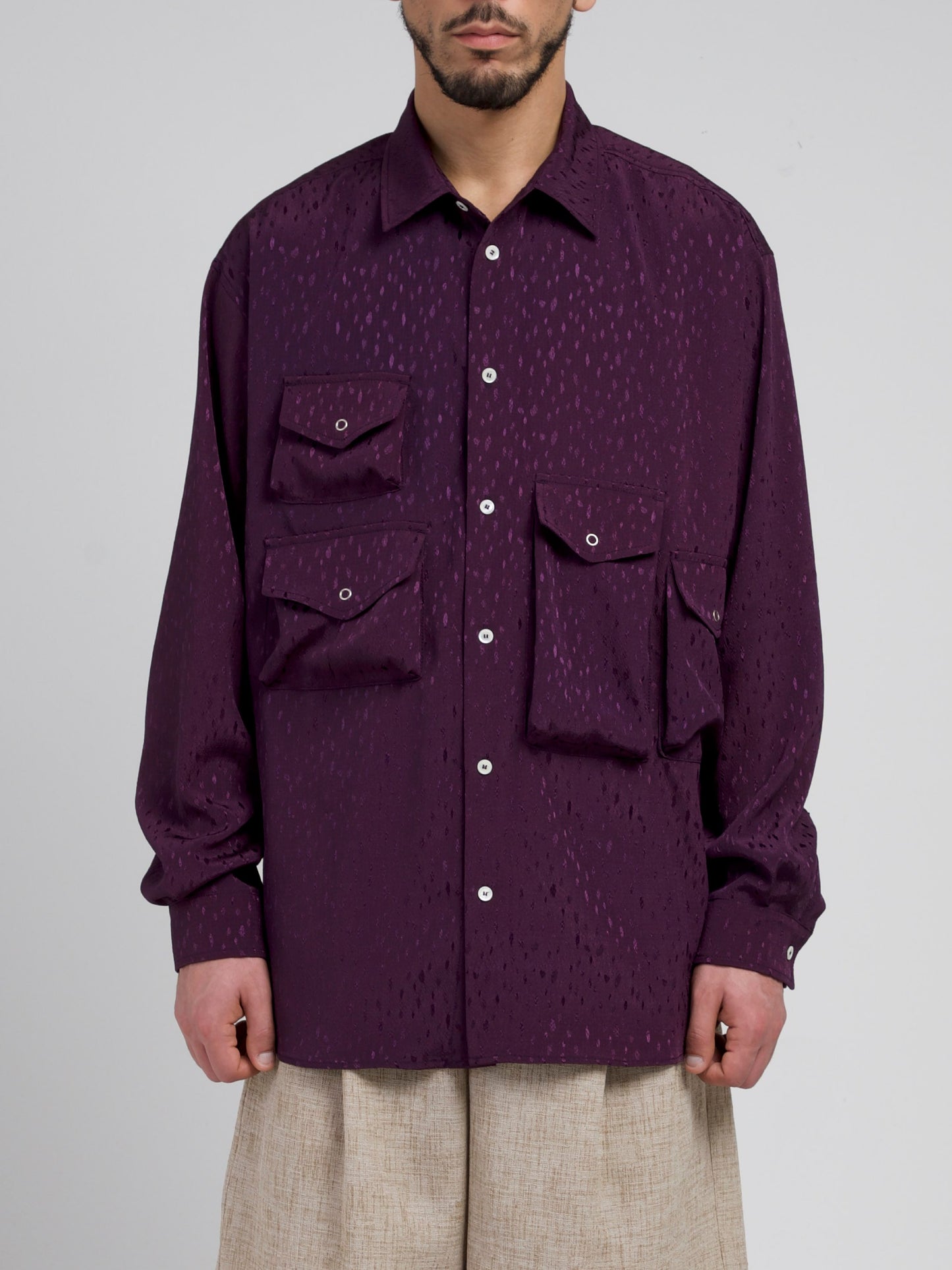Shiny Purple Starry Night Shirts